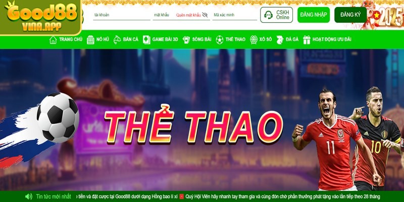 Thể thao Good88 là một trang web cá cược trực tuyến có trụ sở tại Châu Á